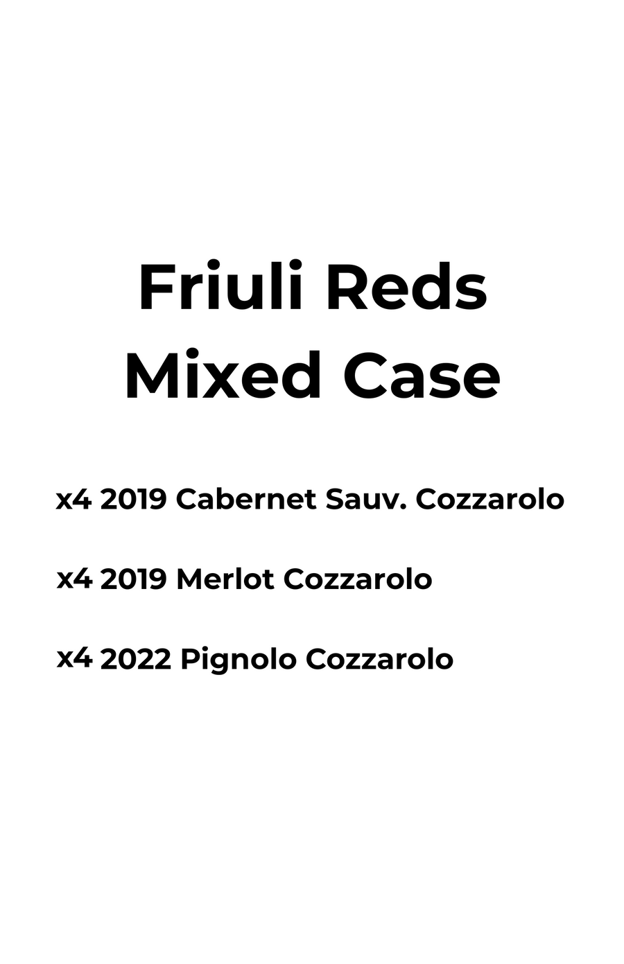 Friuli Red Mixed Case