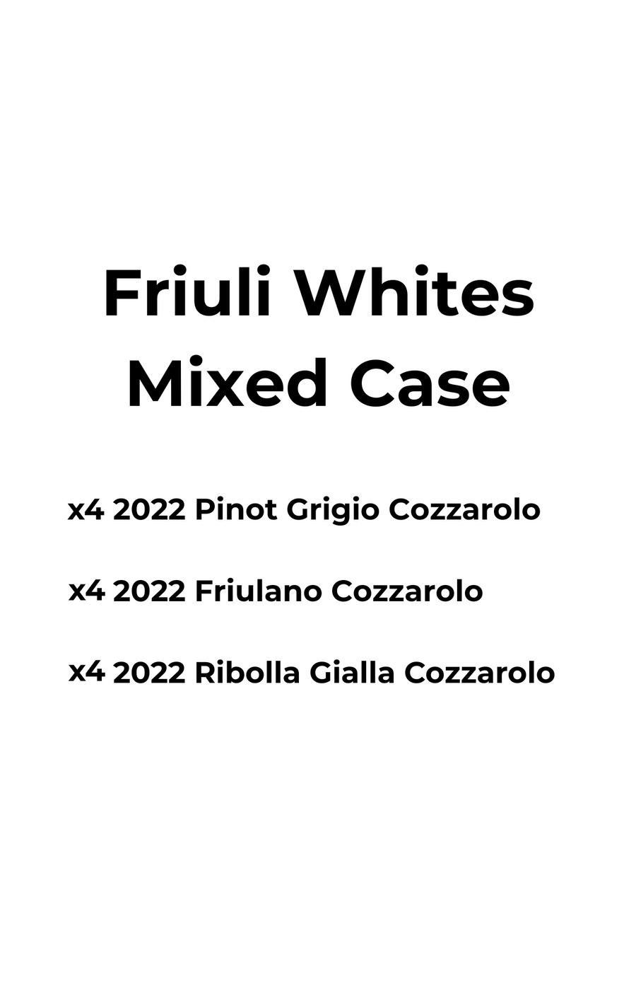 Friuli Whites Mixed Case